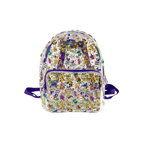 Bywhich PVC Backpack Regular Unisex Graffiti Style/Star Style/Leaf Style/Totem Style/Flame Bird Style