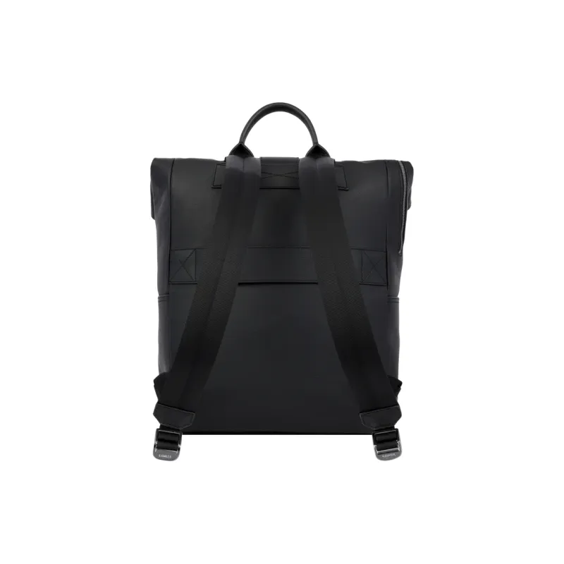 LANCEL Grained Cow Leather Backpack Men's Black-1