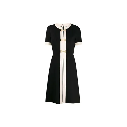 GUCCI Short-Sleeved Dresses Women's Black