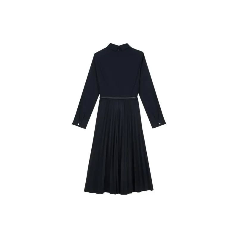 HAZZYS Long Sleeved Dress Women's Navy Blue-1