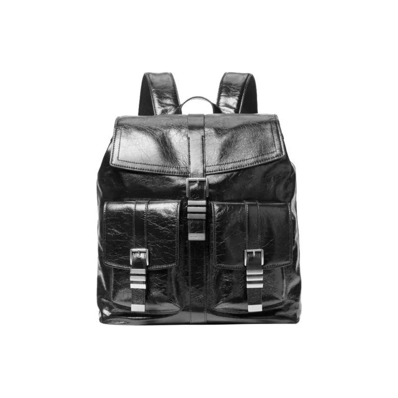 MICHAEL KORS Darrington Large Crackled Leather Backpack-0