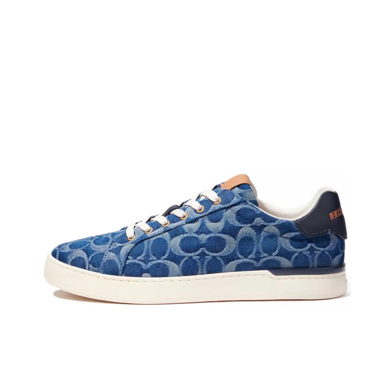 COACH Low Top Stylish Skateboarding Shoes Men's Blue-0