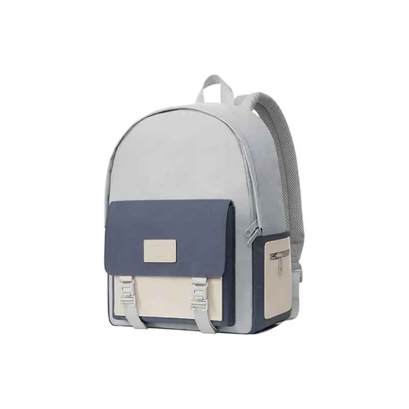 MR.ACE HOMME Fabric Lightweight Backpack Unique Design For College Students No Collisions Regular Unisex Smoke Blue-11