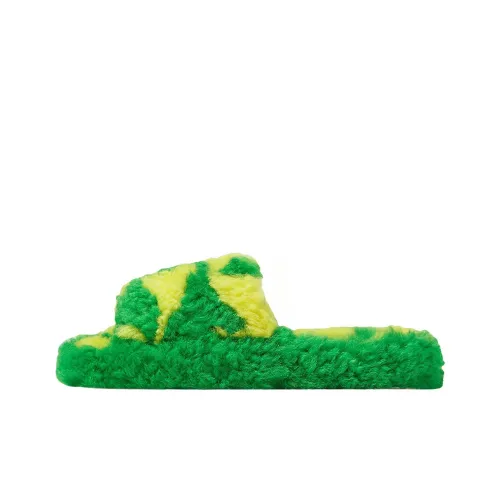 Bottega Veneta Slide Slippers Men Green/Yellow