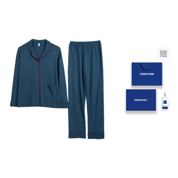 Floating Light Islands Pajama Set Women's Box Blue