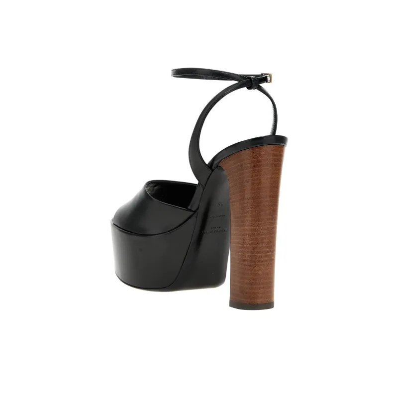 SAINT LAURENT Jodie 95mm Platform Sandals-3