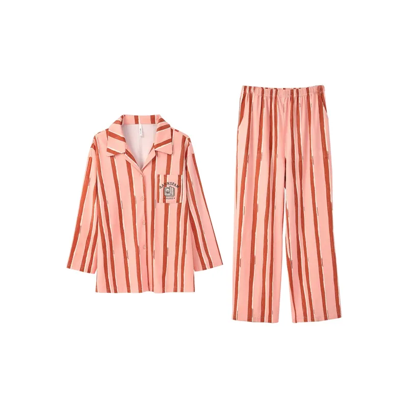 Aannsfam Pajama Set Women's Grapefruit-0