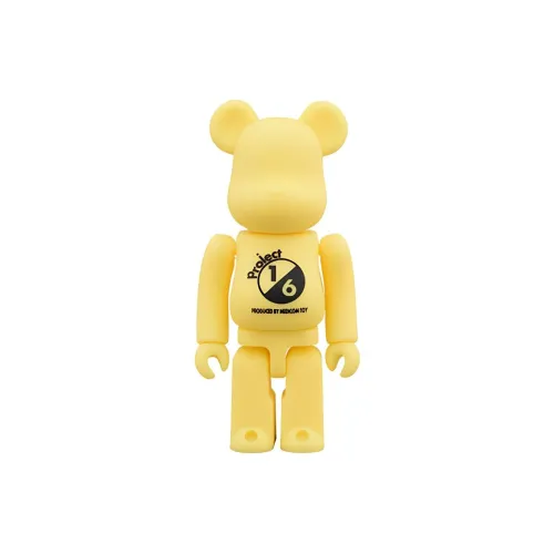 BE@RBRICK RUBBER COATING Yellow Hang Tag Box 100% 7cm