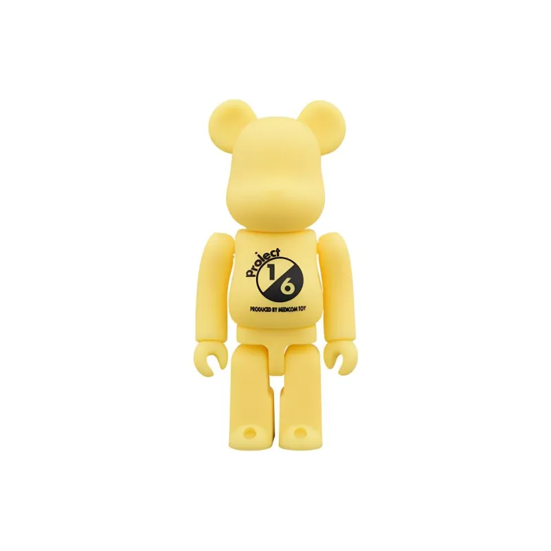 BE@RBRICK RUBBER COATING Yellow Hang Tag Box 100% 7cm-0