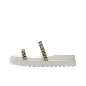 Schutz Slide Slippers 4.3cm Women's White
