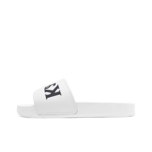 KSWISS Slip-Resistant Abrasion-Resistant Slide Slippers Unisex White