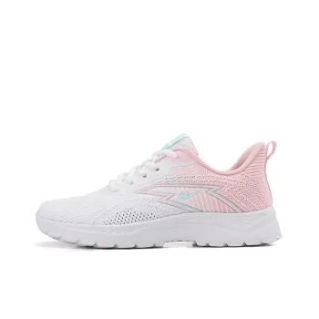 Binary Low Top Running Shoes Women's White Pink