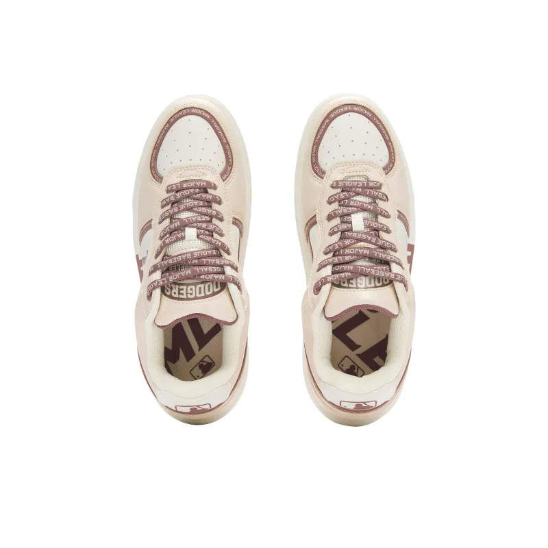 MLB Chunky Liner Slip Resistant Balance Height Increasing Low Top Skateboard Shoes Unisex Hemp Pink-3