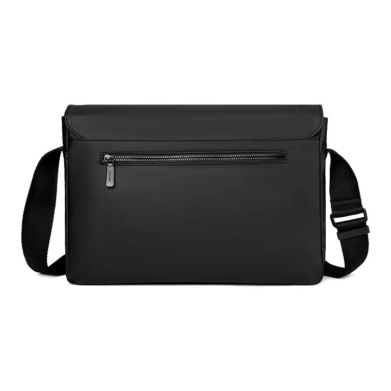 PIERRE CARDIN Water Repellent Casual Versatile Trendy Shoulder Bag, Crossbody Bag Men's Black-2