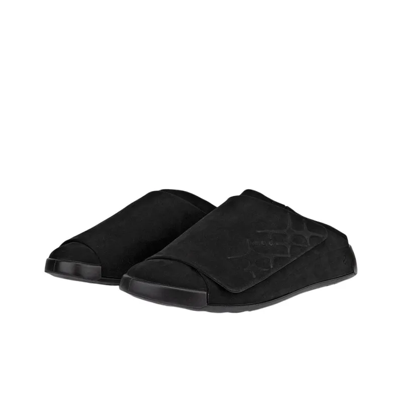Ecco Abrasion Resistant Closed Toe Slippers Men's Black-2