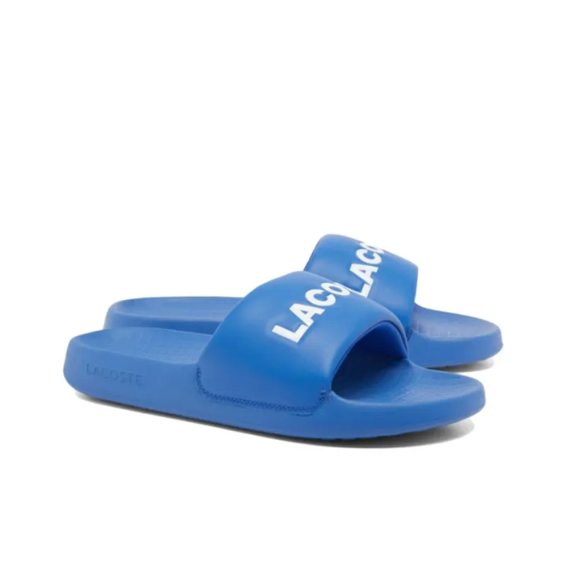 LACOSTE Abrasion Resistant Slide Slippers Men's Blue-1