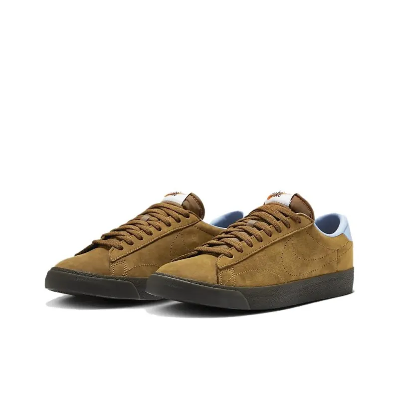Nike Tennis Classic Low Top Skateboard Shoes Unisex Brown-2