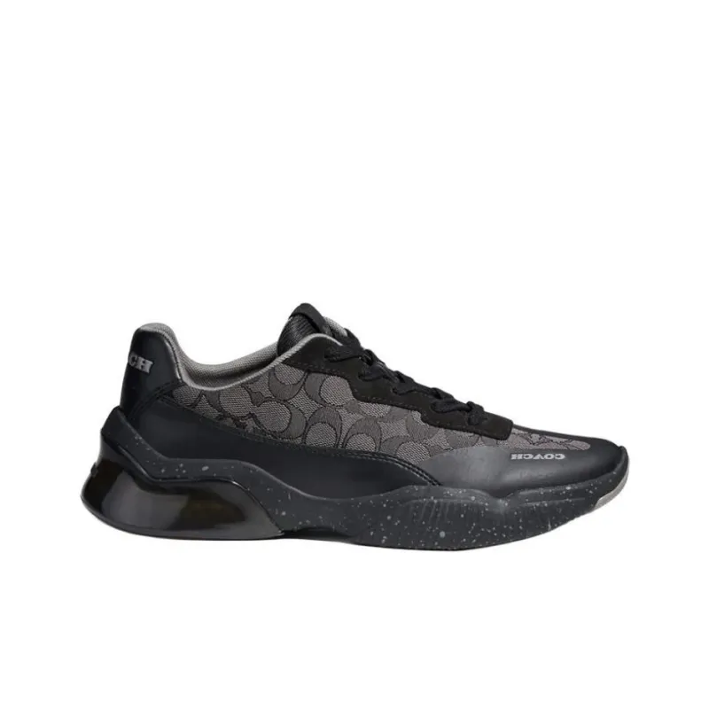 COACH Slip Resistant Low Top Sports Casual Shoes Men's Black-1