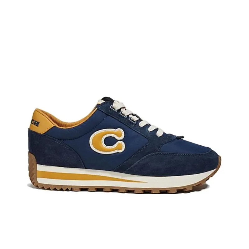 COACH Low Top Casual Shoes Men's Dark Blue-1