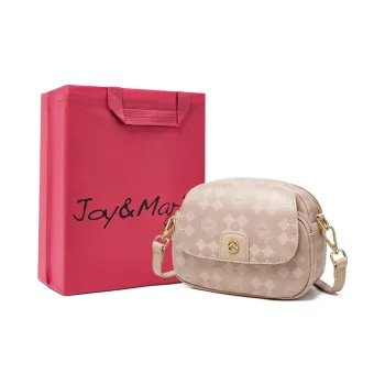 Joy&Mario PVC Minimalist Style High-Quality Lightweight Niche Regular Women's Cream Apricot/Coffee