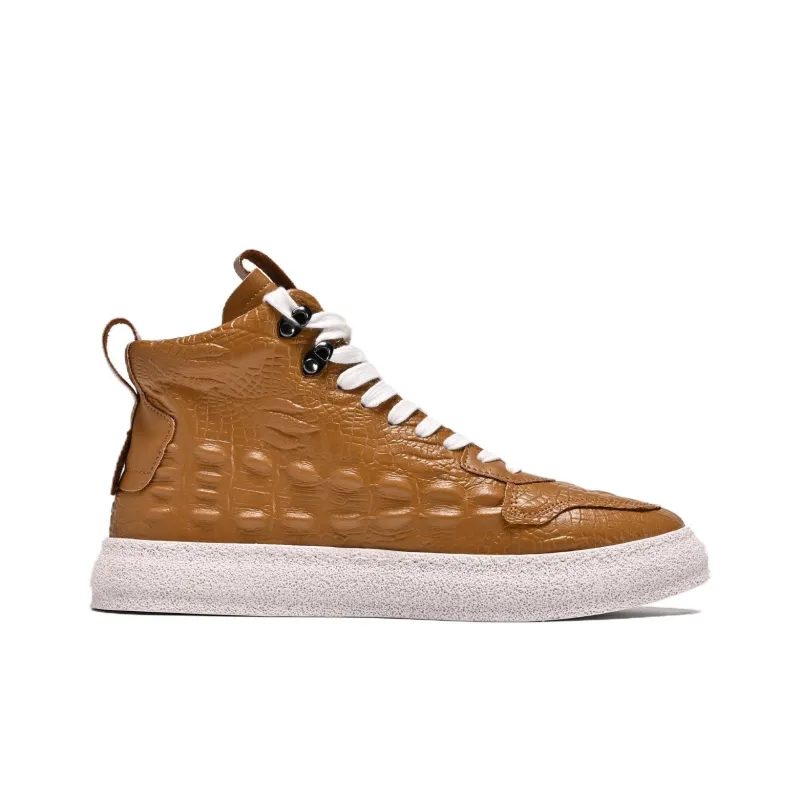 Crocodile High-Top Skateboard Shoes Men's-7