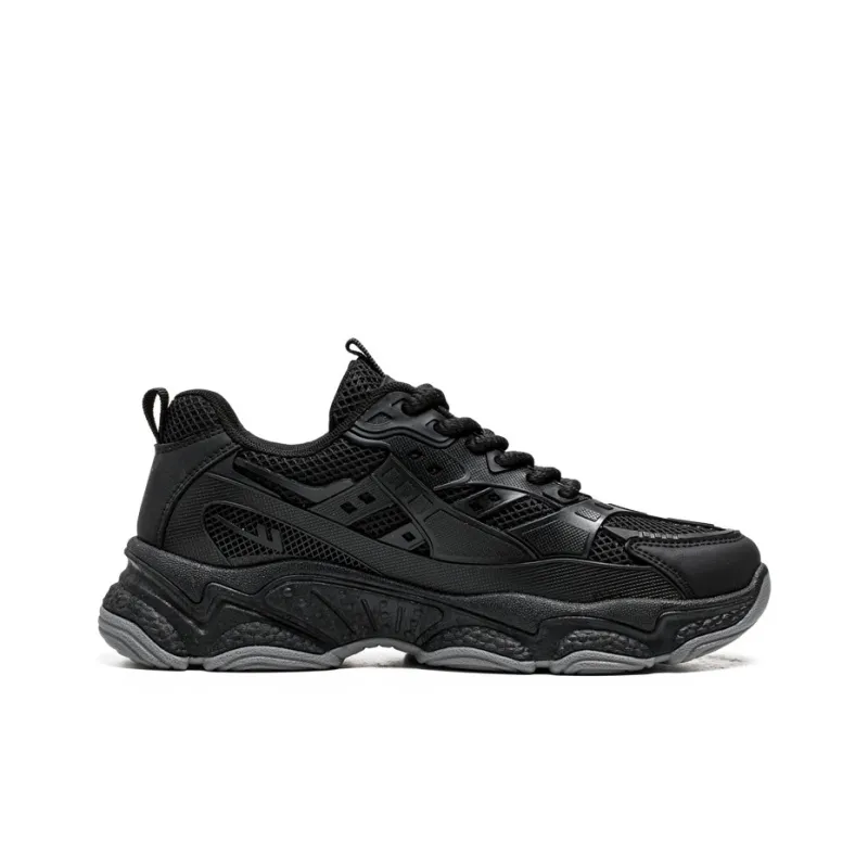 WARRIOR Chunky Sneakers Men Low Top Gray-1