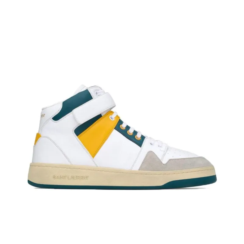 SAINT LAURENT Lax Mid Top Sneakers-1