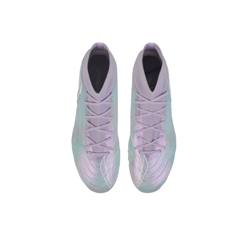LINING Soccer Shoes Men High Top Blue Purple-3