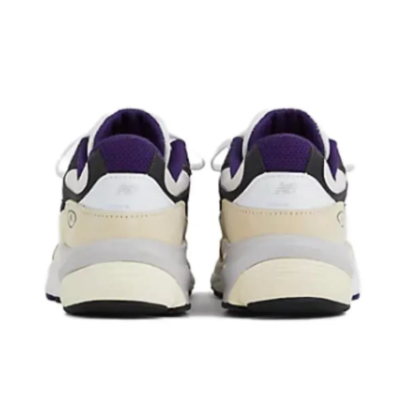 New Balance 990v6 MiUSA Teddy Santis White Black Plum-4