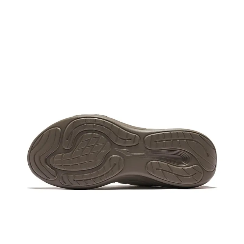 Erke Cushioning Rebound Low Top Running Shoes Men's Float Rock Gray Mocha Brown-4