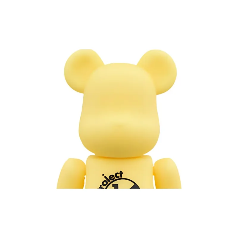 BE@RBRICK RUBBER COATING Yellow Hang Tag Box 100% 7cm-2