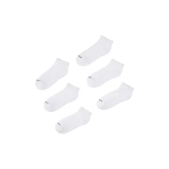 NAUTICA Athletic Core Ankle Socks Unisex 6 Pack White