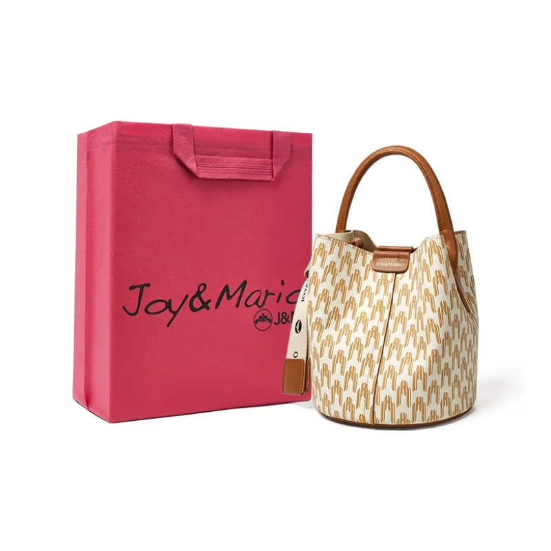 Joy&Mario PVC High End Niche Casual Practical Commute Regular Women's Beige Yellow/Cocoa Coffee/Tale Green-5