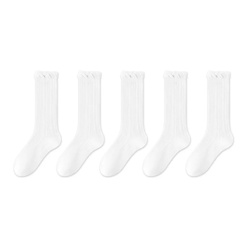 MIIOW Knee High Socks Women's 5 Pack-8