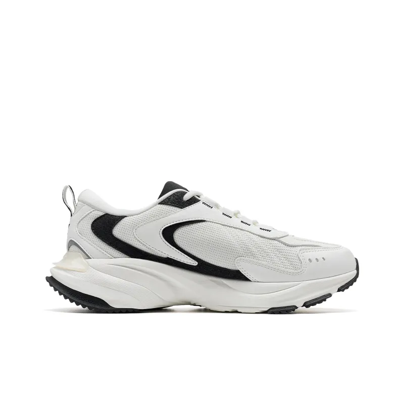 XTEP Cushioned Wear Resistant Coverage Low Top Training Running Shoes Men's Canvas White/Black-1