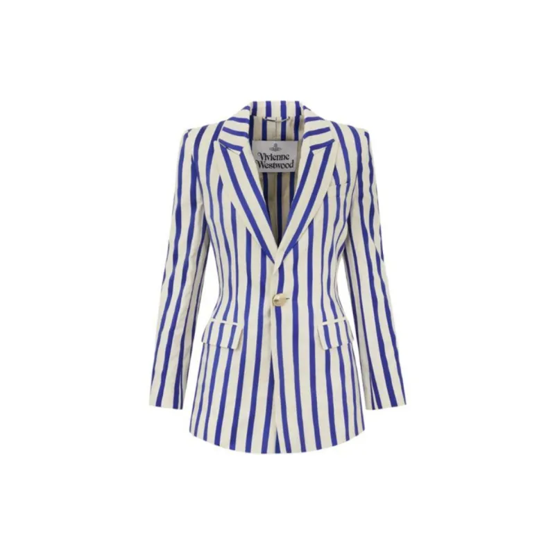 Vivienne Westwood Striped Cotton Blazer-1
