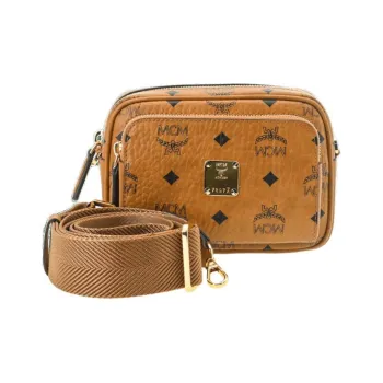 MCM Klassik Visetos Canvas Camera Bag, Crossbody Bag, Shoulder Bag Mini Women's