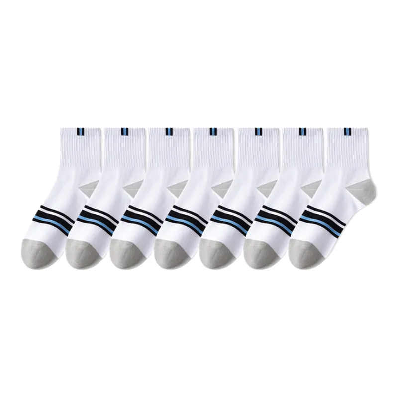 Lan Miao Mid Calf Socks Men's 7 Pack-12