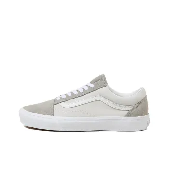 Vans Old Skool Anti-Slip Wear-Resistant Low-Top Skateboard Shoes Unisex Gray White