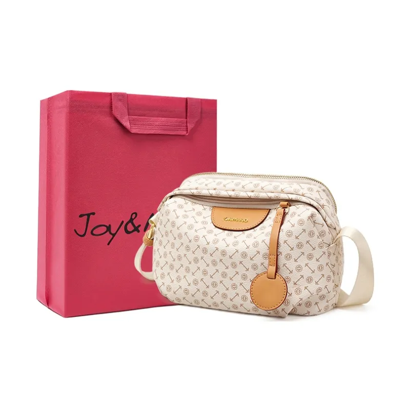 Joy&Mario PVC Monogram Fashion Casual Lightweight Practical Commute Regular Women's Coffee/Ecru/Matcha-5