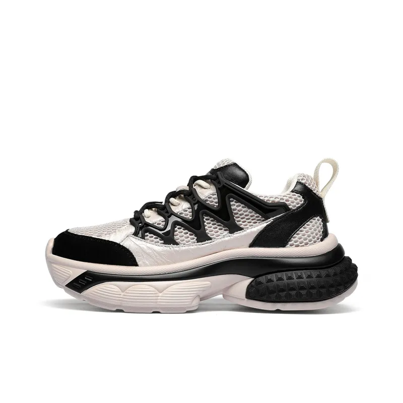 GOLDLION Low Top Chunky Sneakers Women's Black-0