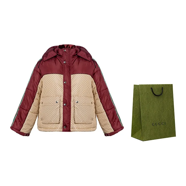 GUCCI Interlocking G print Puffer Jacket-6