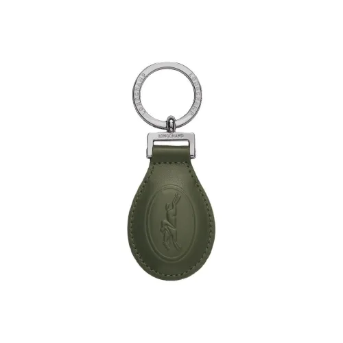 LONGCHAMP Cow Leather Keychains Women's Green