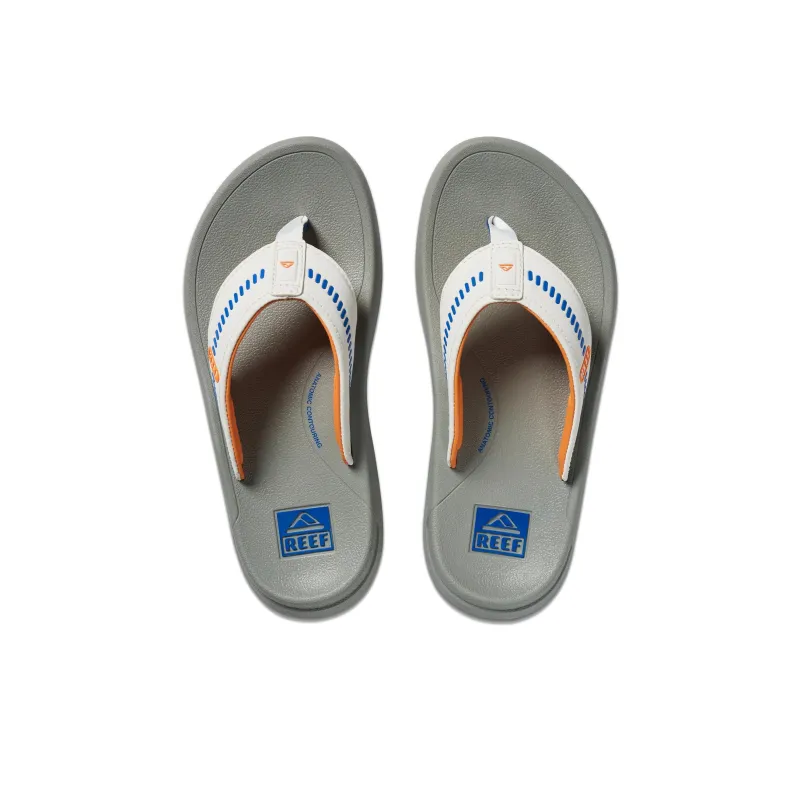 REEF Rubber Sole Abrasion-Resistant Slip-Resistant Flip Flops Men's Gray Whales-3