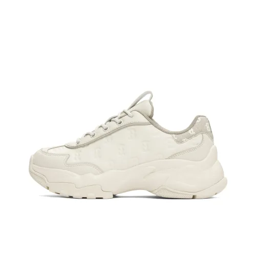 MLB Big Ball Chunky Chunky Sneakers Unisex Low-Top Apricot Cream