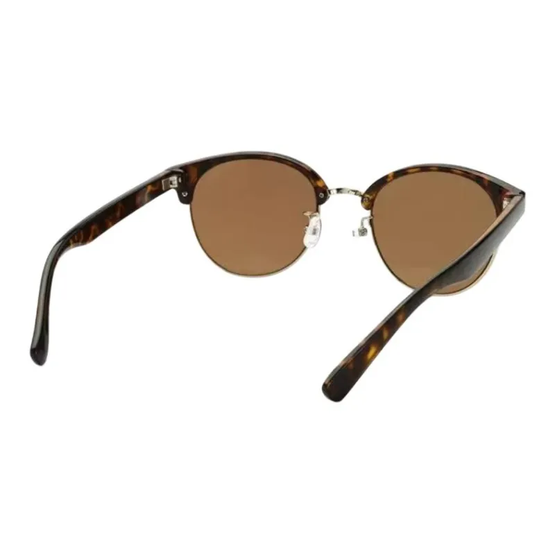 JINS TR90 Round Sunglasses Women's Tortoiseshell-2