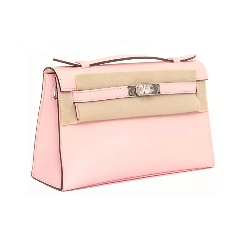 HERMES Mini Kelly Generation 1 Swift Leather Kelly Bag Handbag Women's 3Q Rose Sakura Cherry Blossom Pink-1