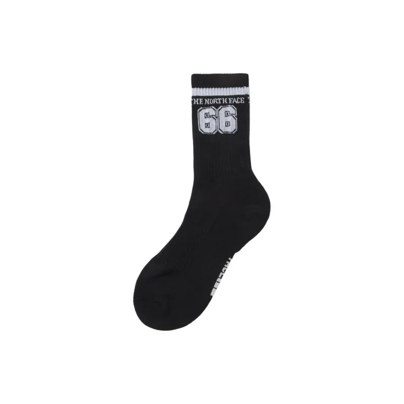 THE NORTH FACE BIG LOGO SOCKS Mid Calf Socks Unisex 1 Pack Black-0