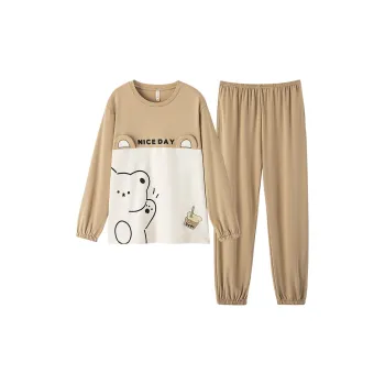 ROUKEER Pajama Set Men's Ginger Yellow