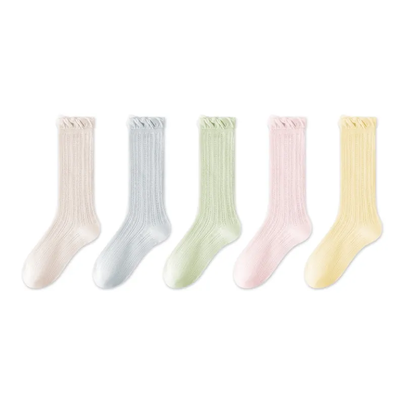 MIIOW Knee High Socks Women's 5 Pack-11